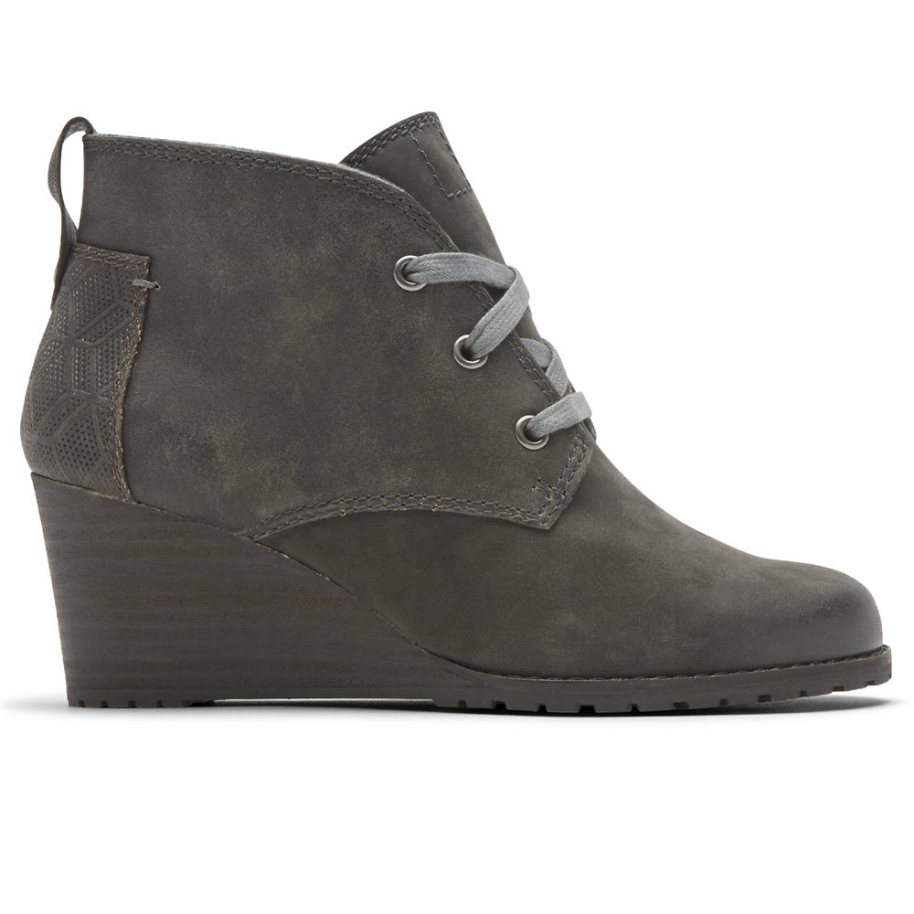 Botas Rockport Mulher Pretas - Cobb Hill Lucinda Chukka - 41380UOLW